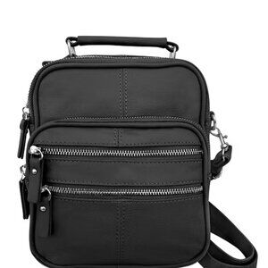 Multi Zipper Travel Pack Crossbody Bag